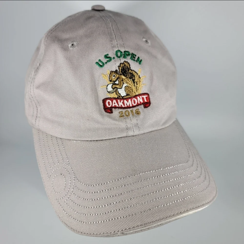 US Open Oakmont PA 2016 Golf Hat USGA Member Strapback PGA Tour Beige Cap NWOT